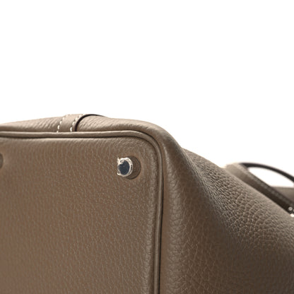 Hermes Taurillon Clemence Picotin Lock 18 PM Etoupe 22 of 25