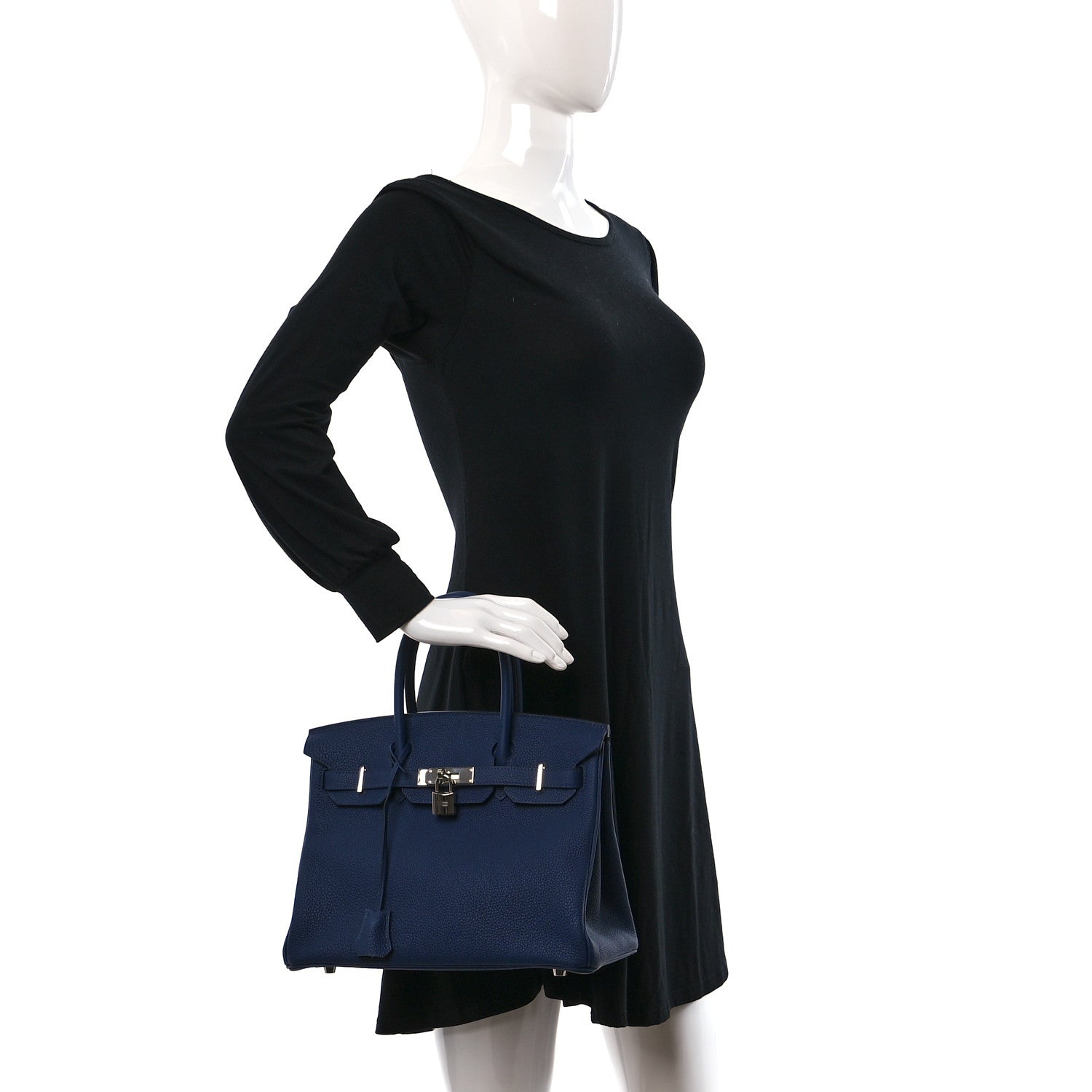Hermes Togo Birkin 30 Bleu Saphir 2 of 10