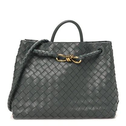 Bottega Veneta Nappa Intrecciato Medium Andiamo Shoulder Bag Aloe 1 of 9