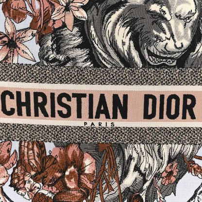 Christian Dior Canvas Embroidered La Force Book Tote Multicolor 7 of 10