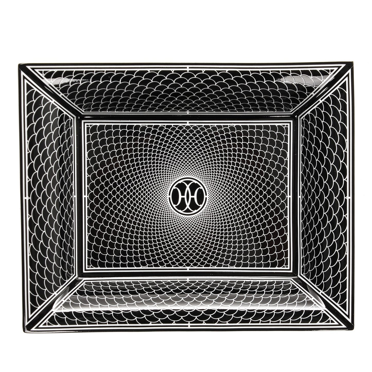 Porcelain H Deco Change Tray