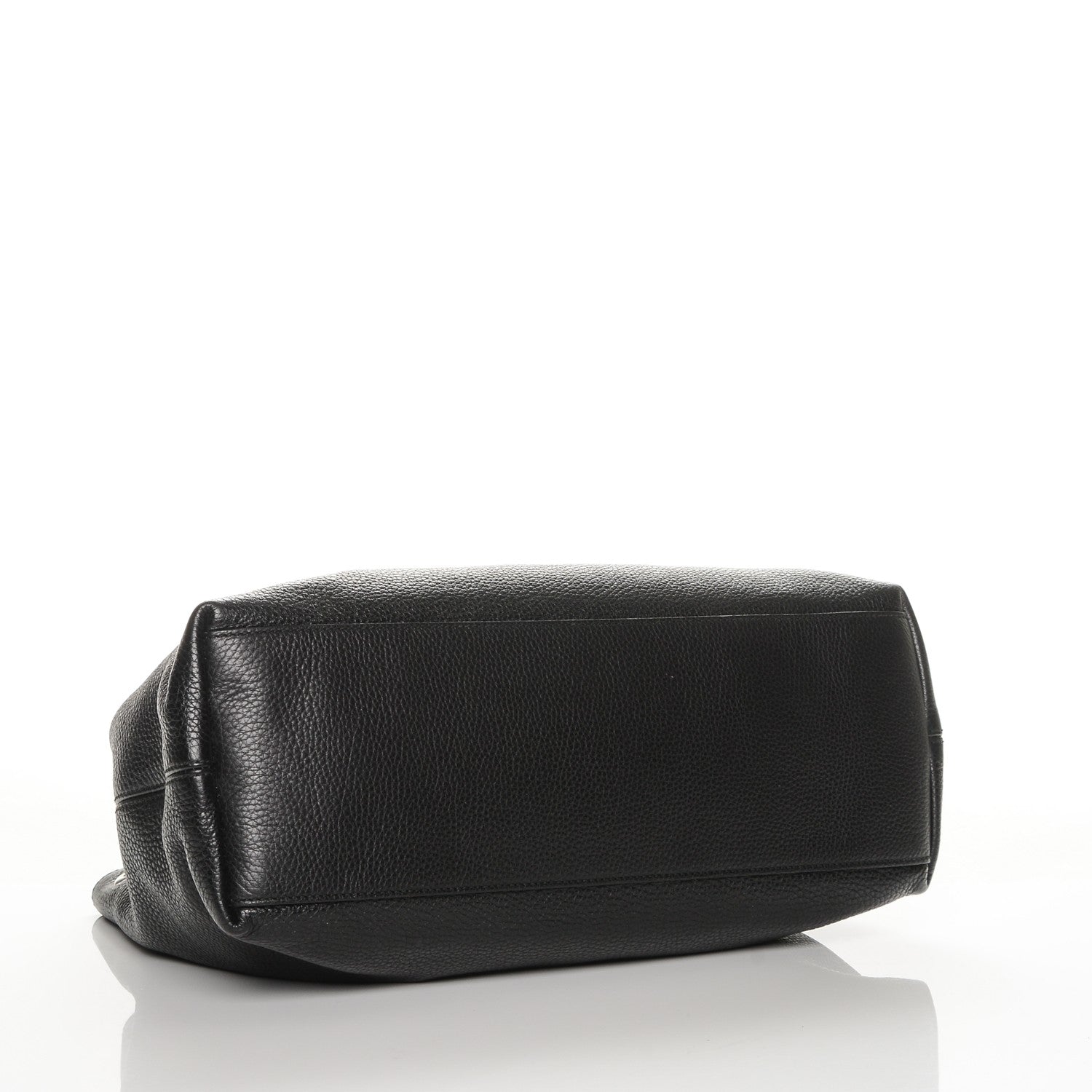 Gucci Pebbled Calfskin Studded Medium Soho Chain Shoulder Bag Black 4 of 6