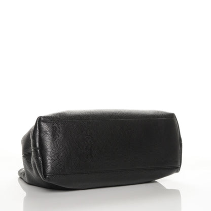 Gucci Pebbled Calfskin Studded Medium Soho Chain Shoulder Bag Black 4 of 6