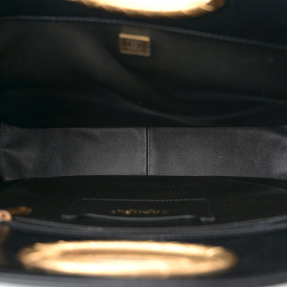 Chanel Lambskin Quilted Clutch Large Flap Bag Black 5 of 10