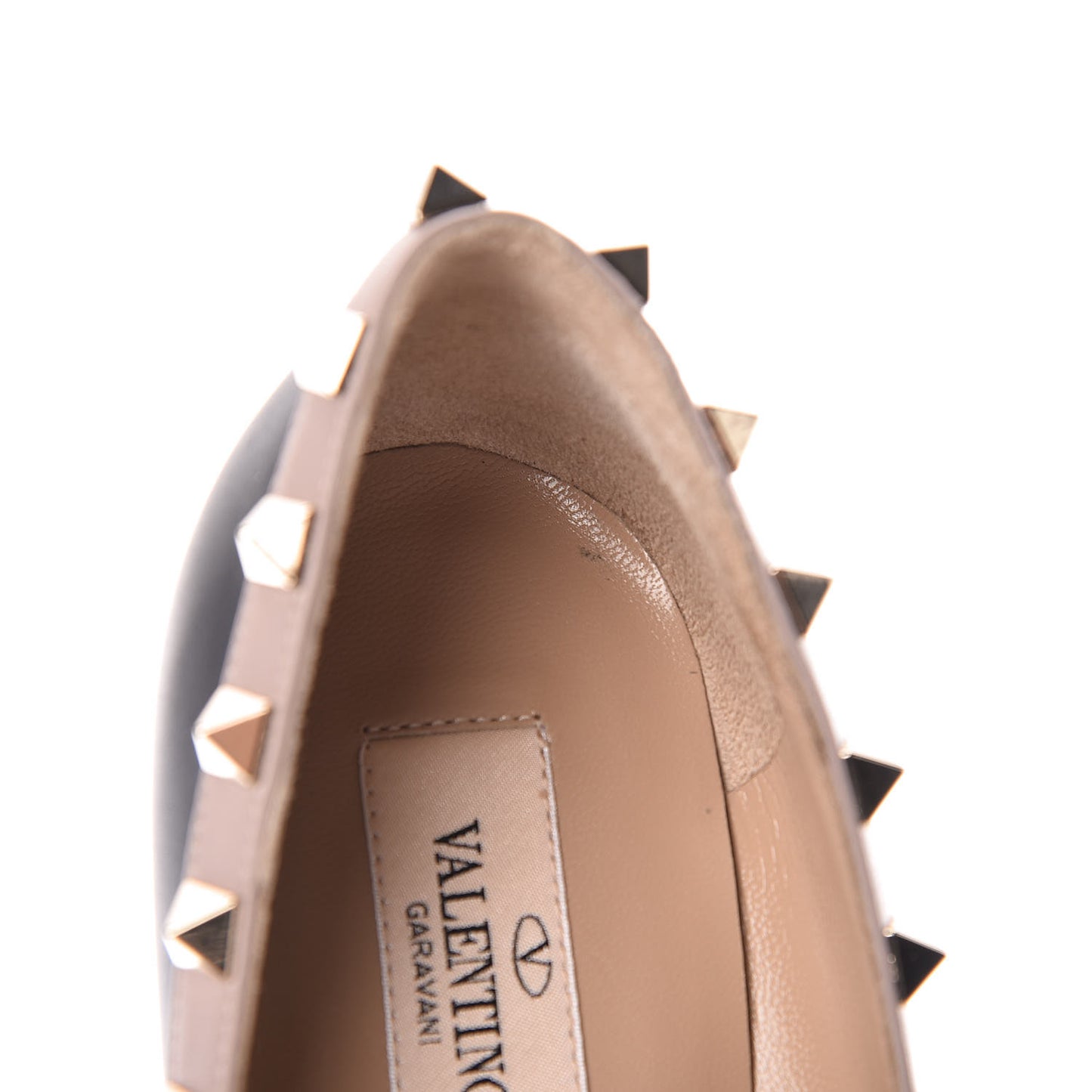 Calfskin Rockstud 85mm Pumps 37 Black Poudre