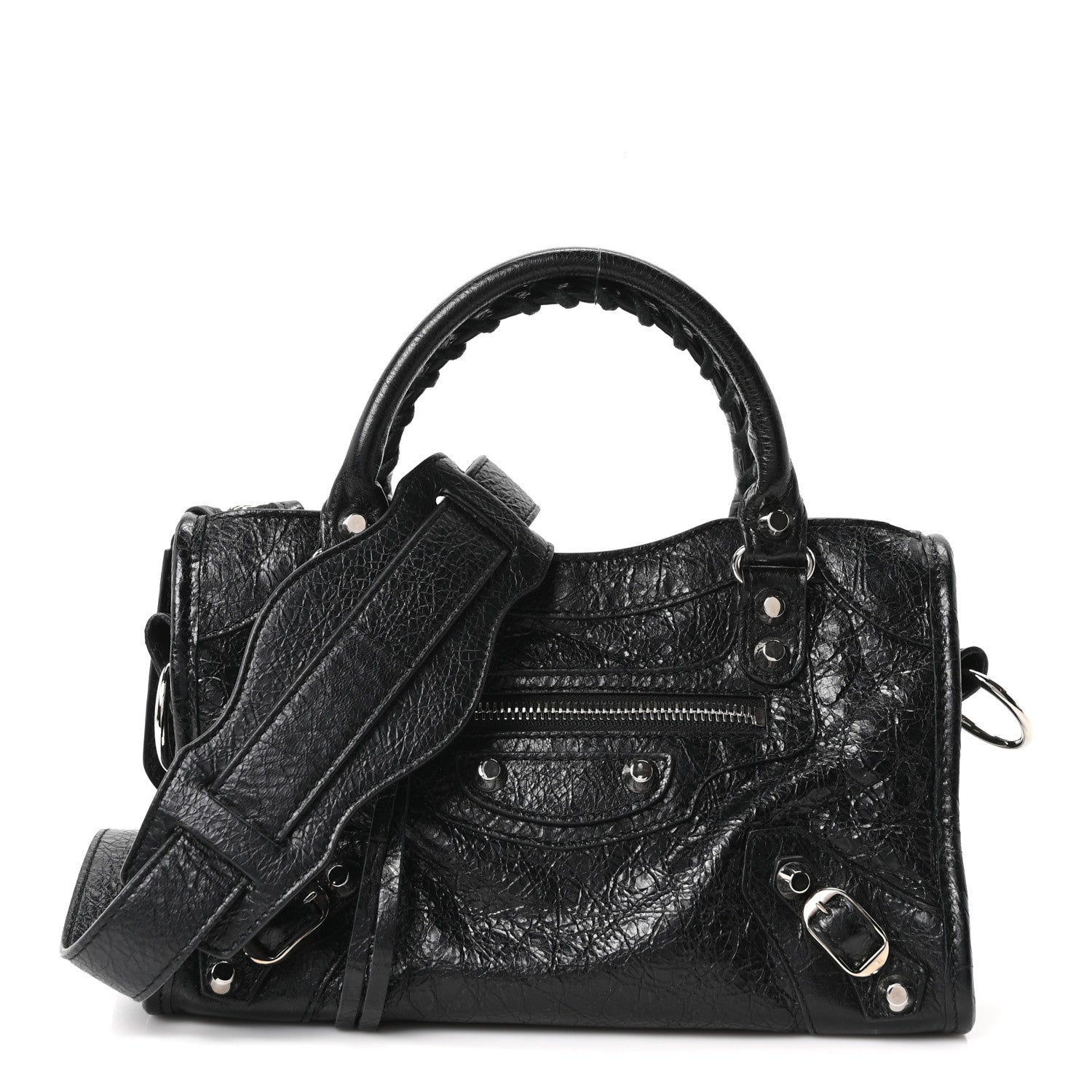 Balenciaga Agneau Classic Silver Hardware Mini City Black 1 of 10