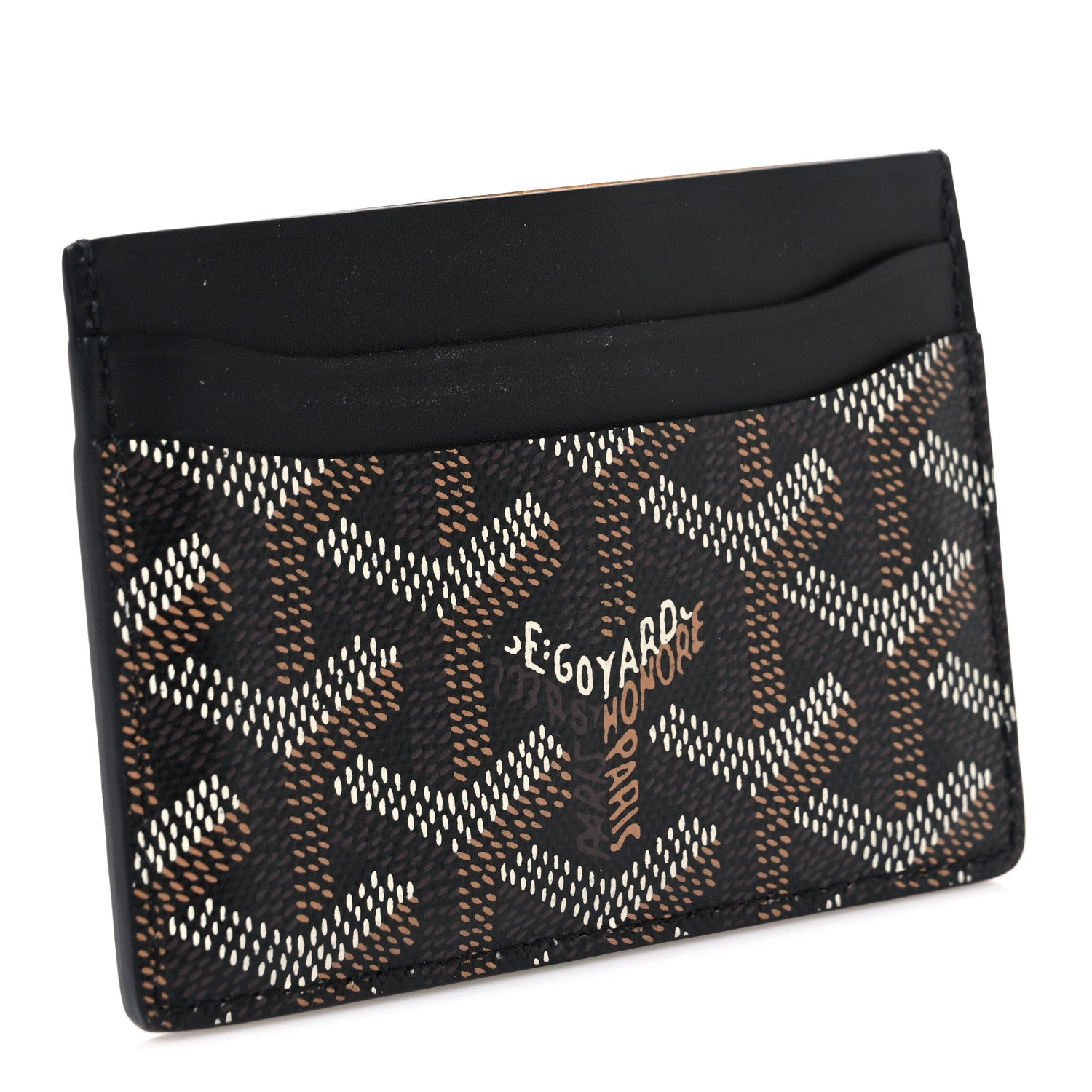 Goyard Goyardine Saint Sulpice Card Holder Black 3 of 6