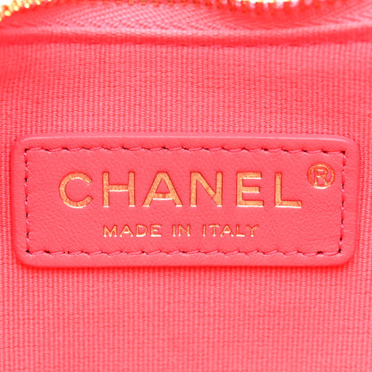 Chanel Lambskin Quilted Small Hobo Bag Pink 6 of 12