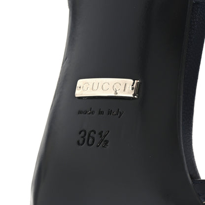 Gucci GG Monogram Malaga Kid Crystal Square G 75mm Slingback Pumps 36.5 Beige Blue 7 of 9
