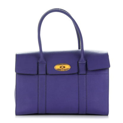 Mulberry Natural Grain Calfskin New Bayswater Indigo 1 of 8