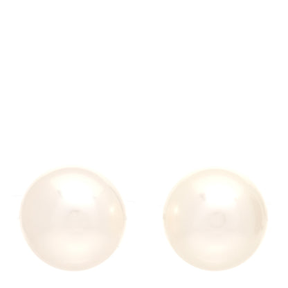 Tiffany Sterling Silver Freshwater Pearl 8-9mm Ziegfeld Earrings 1 of 4