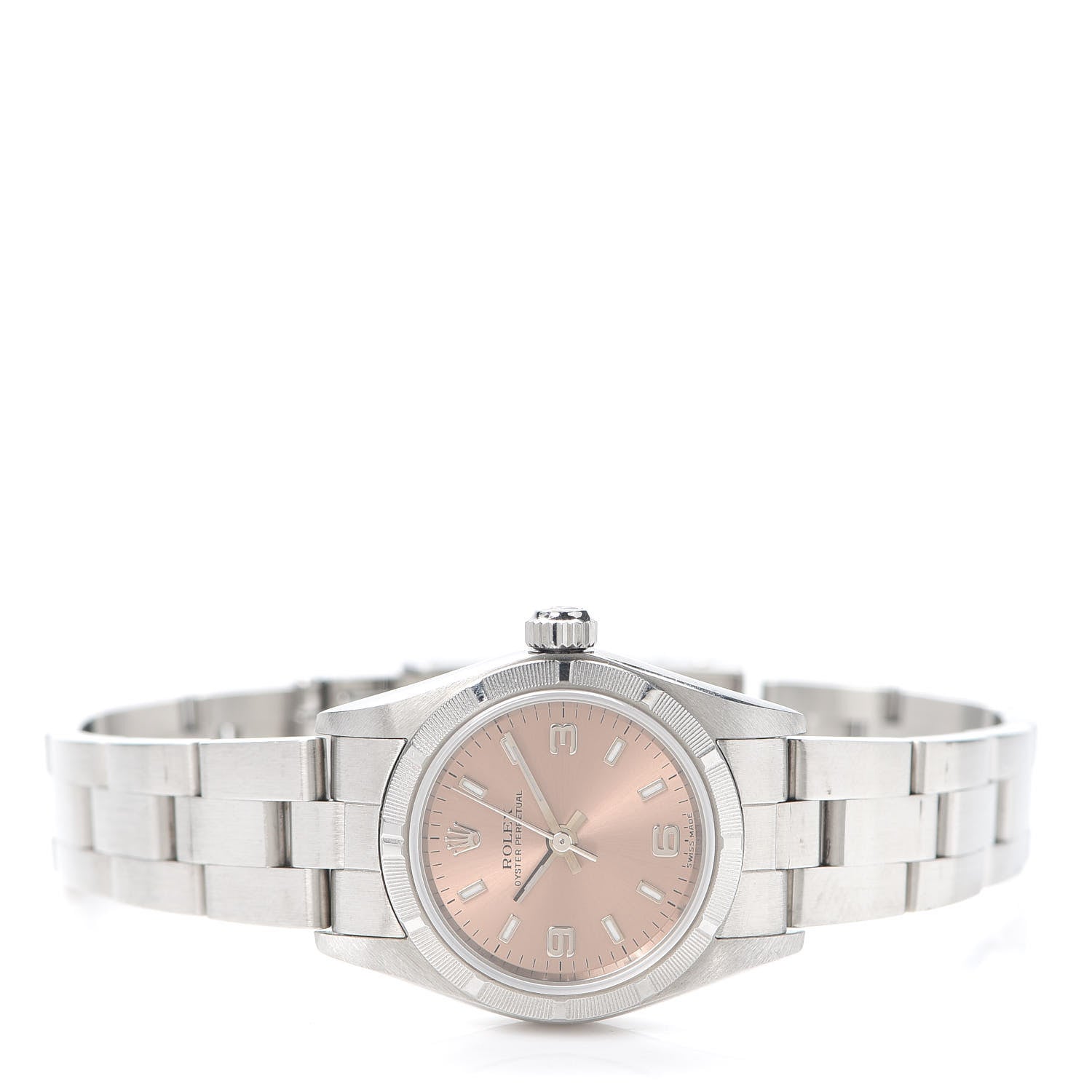 Rolex Stainless Steel 26mm Oyster Perpetual Watch Pink 76030 2 of 6
