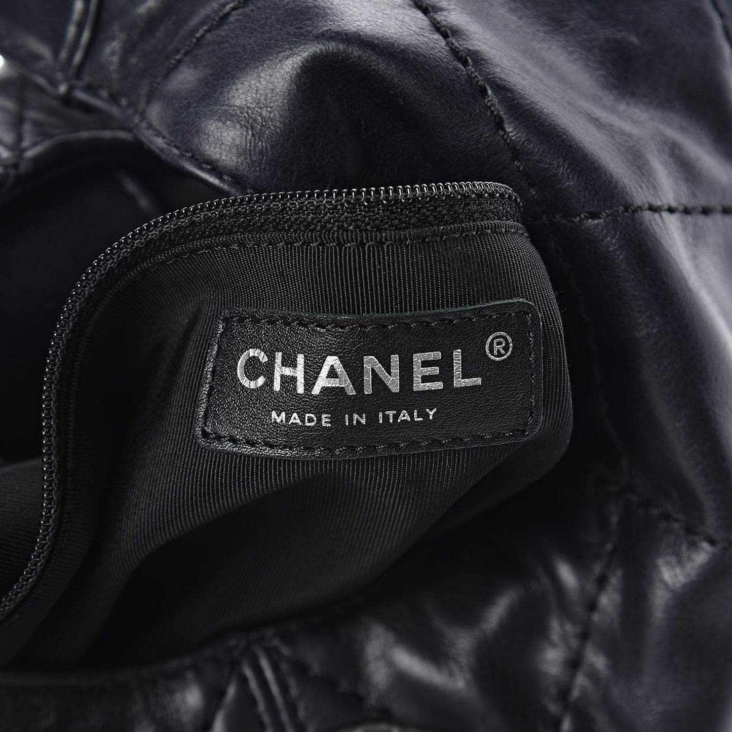 Aged Calfskin Quilted Coco Supple Hobo Black