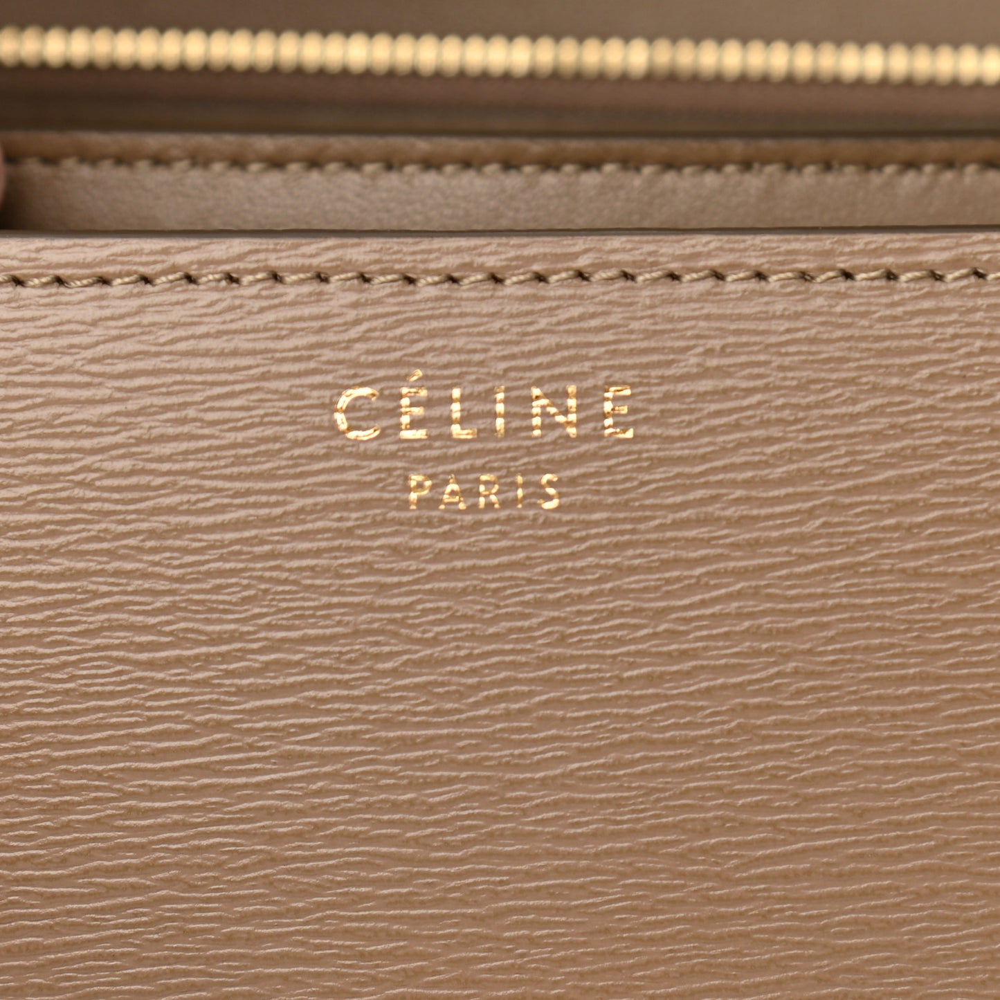 Liege Calfskin Medium Classic Box Flap Bag Taupe