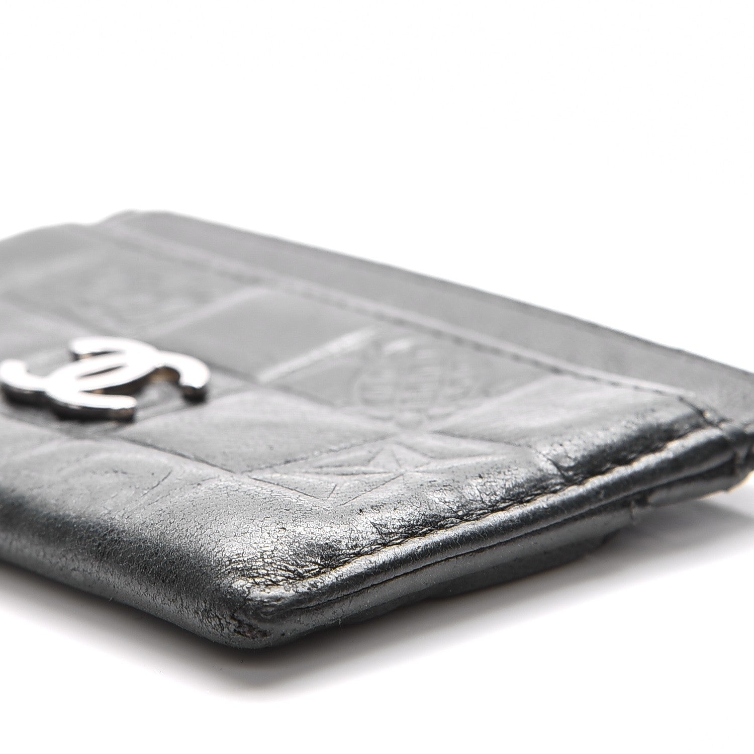 Chanel Lambskin Quilted Precious Symbols Card Holder Black 9 of 9