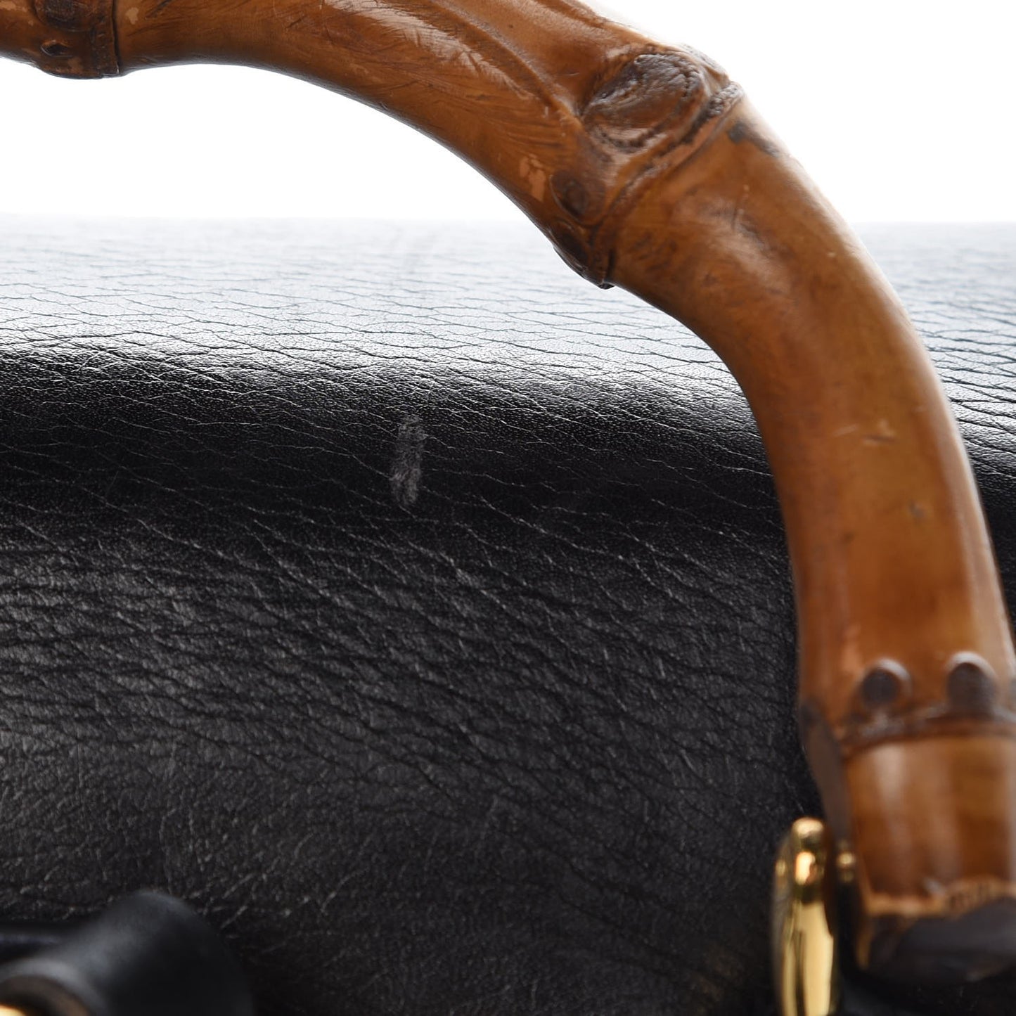 Calfskin Bamboo Backpack Black