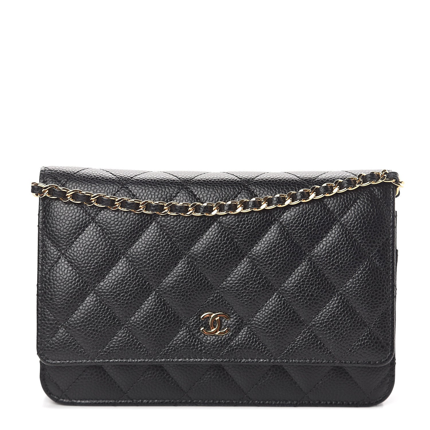 Chanel Caviar Quilted Wallet On Chain WOC Black 1 of 10