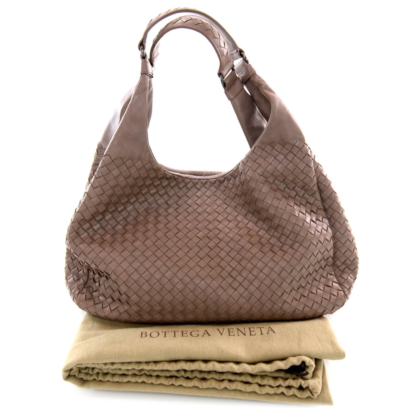 Nappa Intrecciato Large Campana Hobo