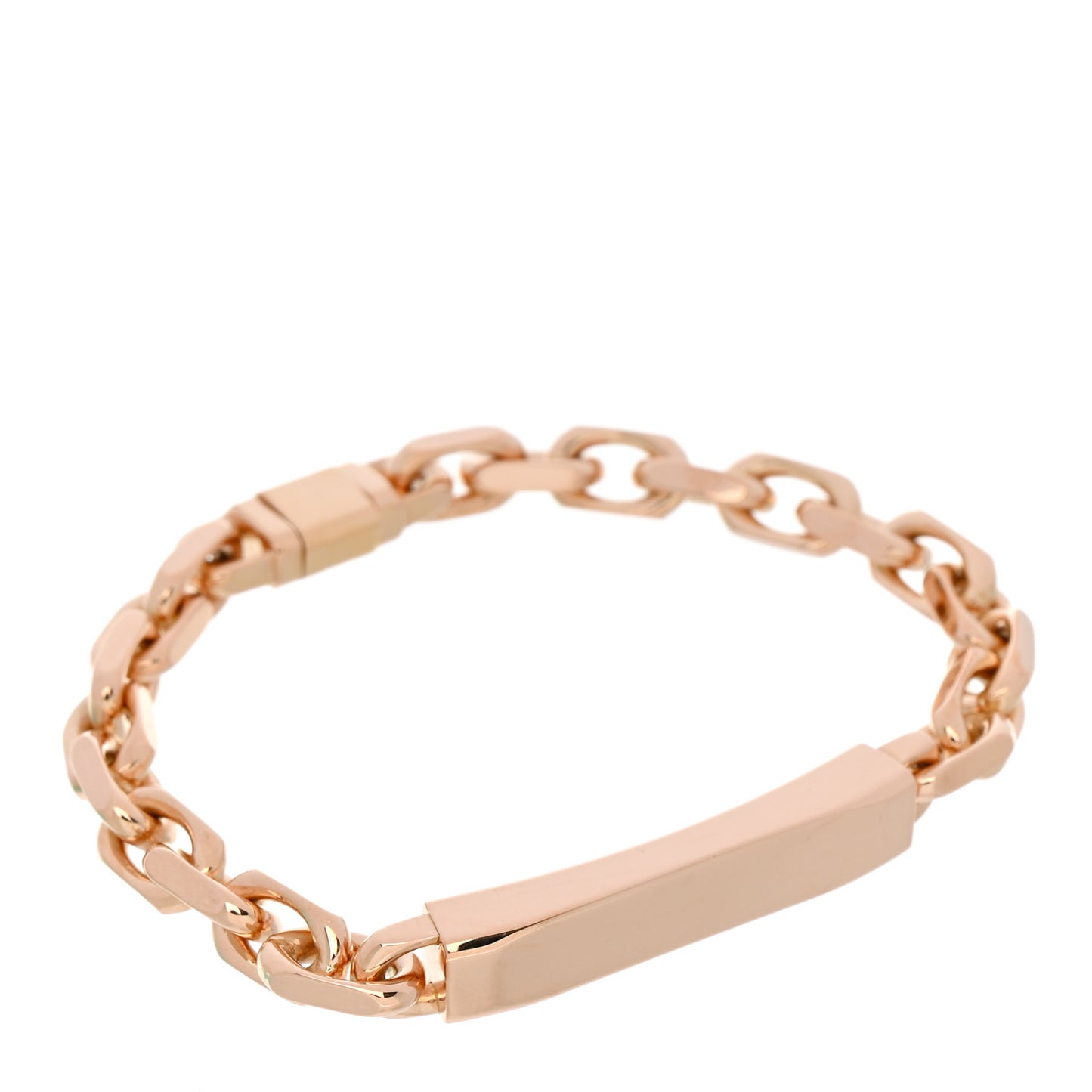 18K Rose Gold 1837 Makers ID Chain Bracelet