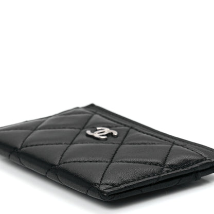 Chanel Lambskin Quilted Card Holder Black 12 of 12