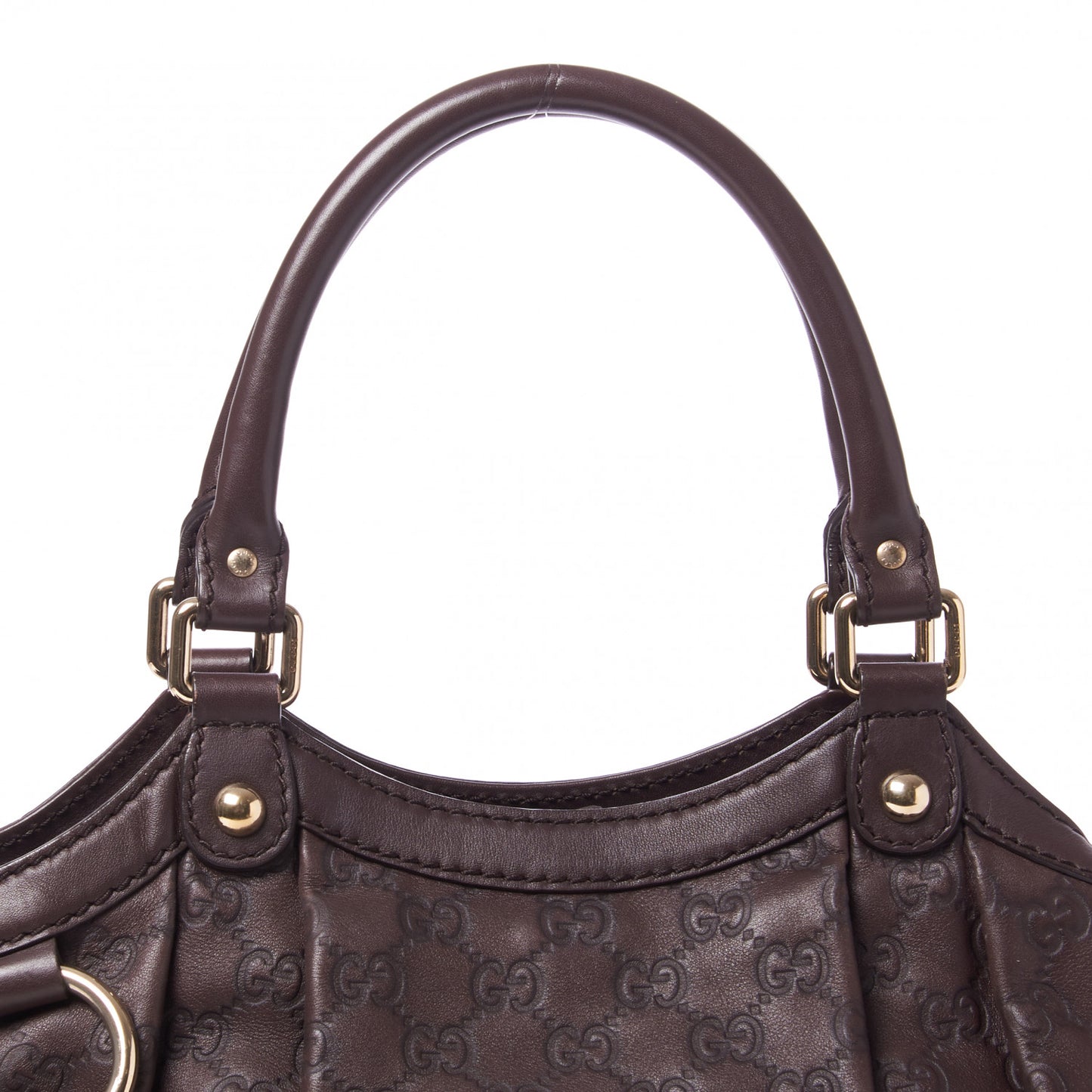 Guccissima Medium Sukey Tote Chocolate