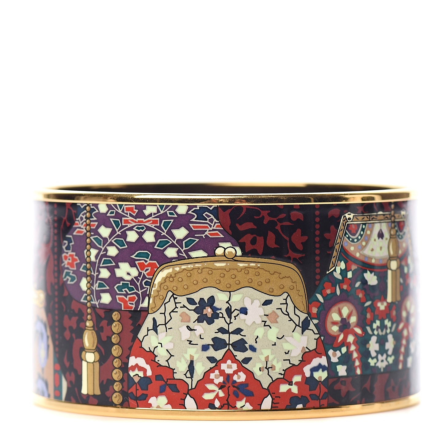 Enamel Printed Cachemire de Tamara Extra Wide Bracelet 70