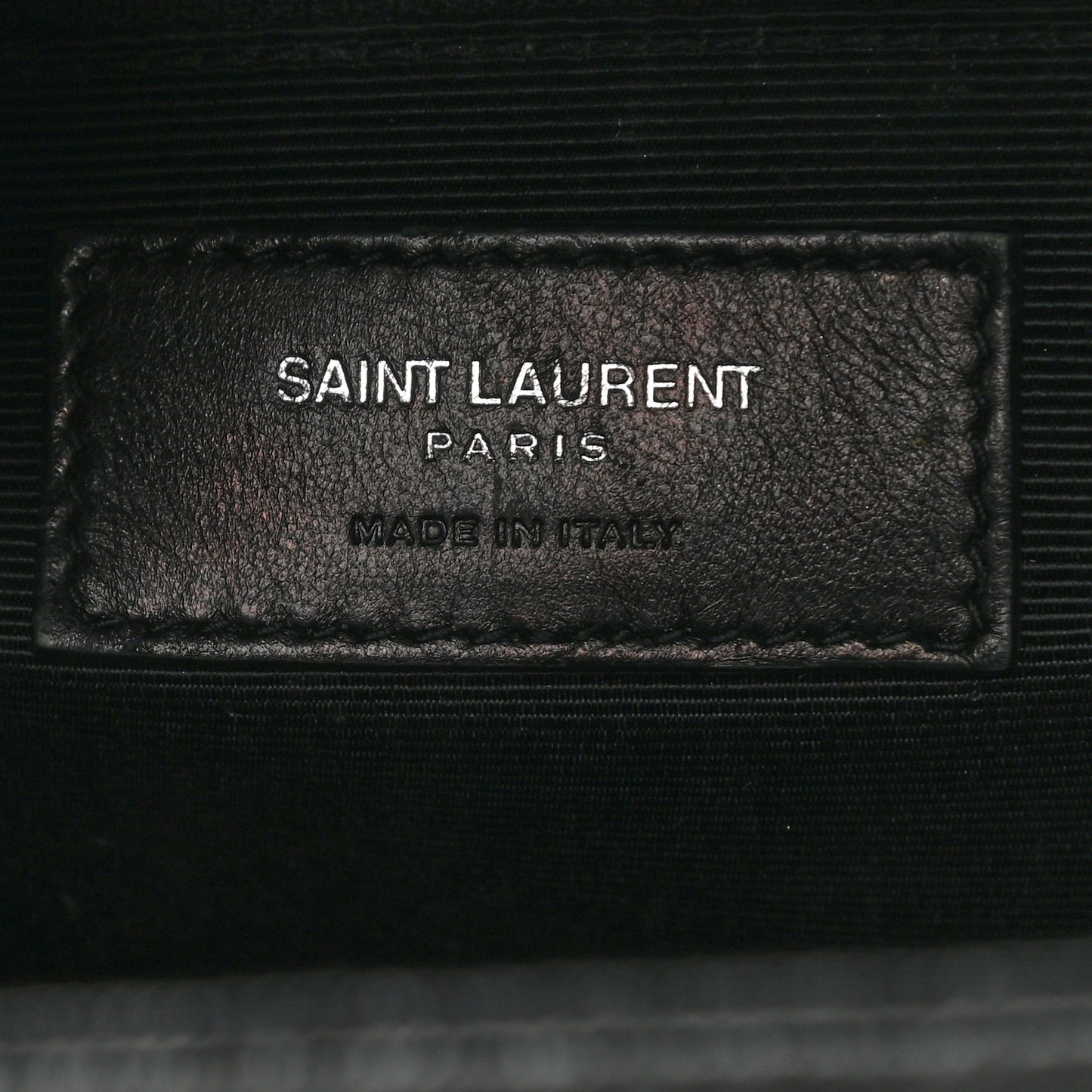 Grain De Poudre Textured Mixed Matelasse Large Triquilt Monogram Monochrome Satchel Black