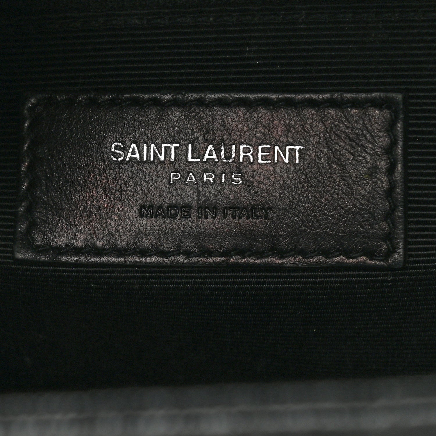 Saint Laurent Grain De Poudre Textured Mixed Matelasse Large Triquilt Monogram Monochrome Satchel Black 7 of 14