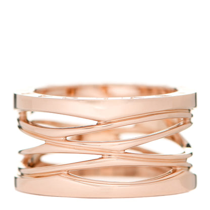 Bulgari 18K Rose Gold B.Zero1 Legend Four-Band Ring 58 8.25 1 of 7