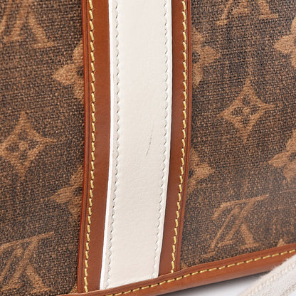 Louis Vuitton Monogram Rayures Tisse Clutch Red 14 of 15