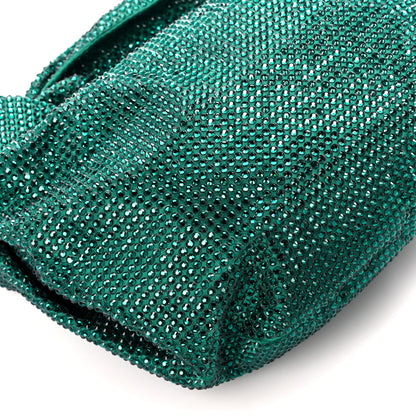 Bottega Veneta Crystal Embellished Satin Mini Hotfix Jodie Emerald 10 of 11