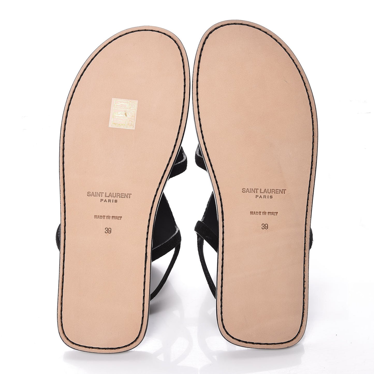 Suede Studded Ella Sandals 39 Black
