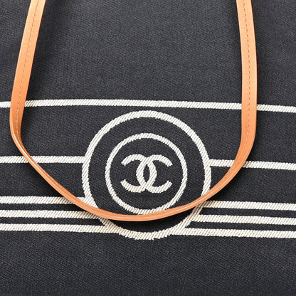 Chanel Denim Large Shopping Tote Blue 8 of 13