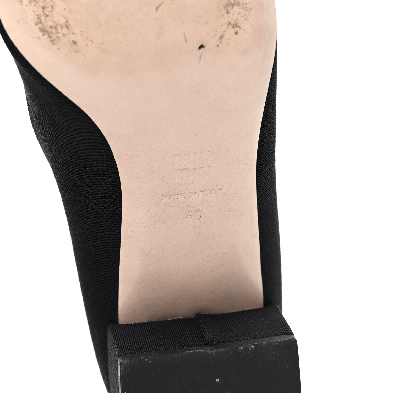 Miu Miu Grosgrain Moire Mary Jane Pumps 40 Black 7 of 8