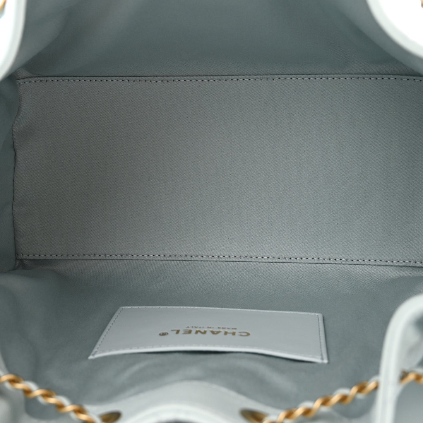 Caviar Quilted Small Chanel 25 Handbag Light Blue