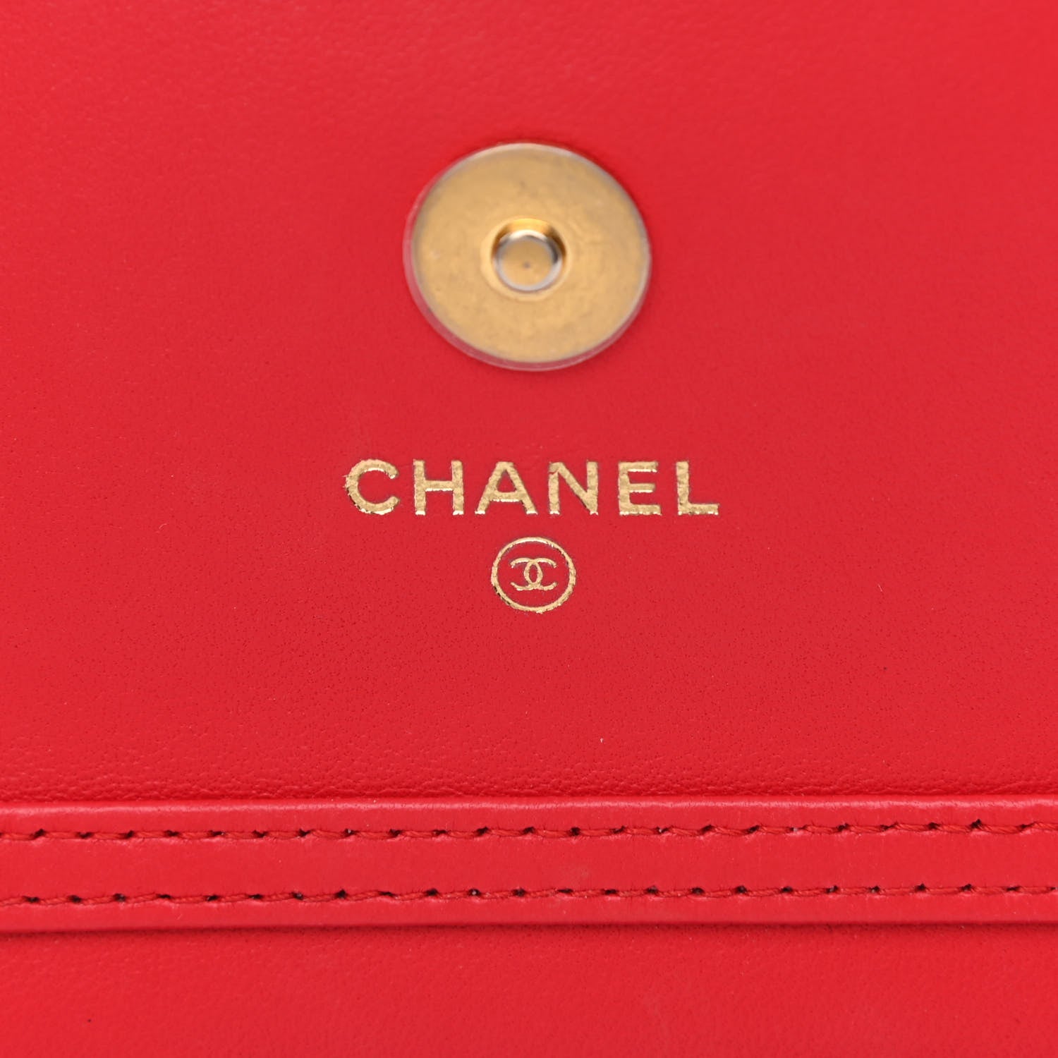 Chanel Lambskin Quilted Pearl Crush Clutch With Chain Red 6 of 12