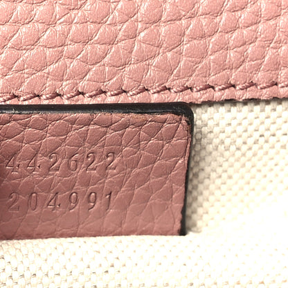 Gucci Calfskin Mini GG Marmont Top Handle Bag Rosy Phard 7 of 9