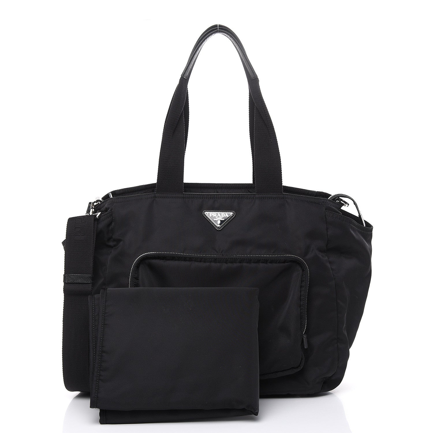 Prada Tessuto Nylon Vela Diaper Bag Black 3 of 13