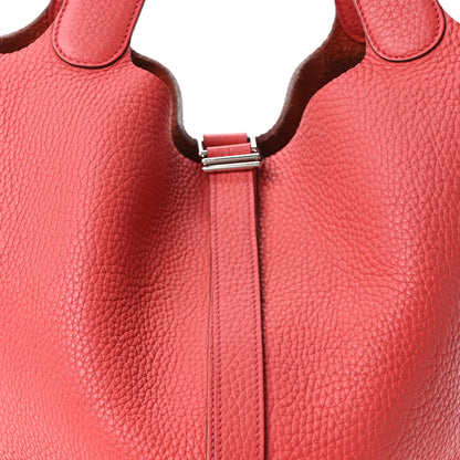 Hermes Taurillon Clemence Picotin Lock 26 GM Sanguine 8 of 10
