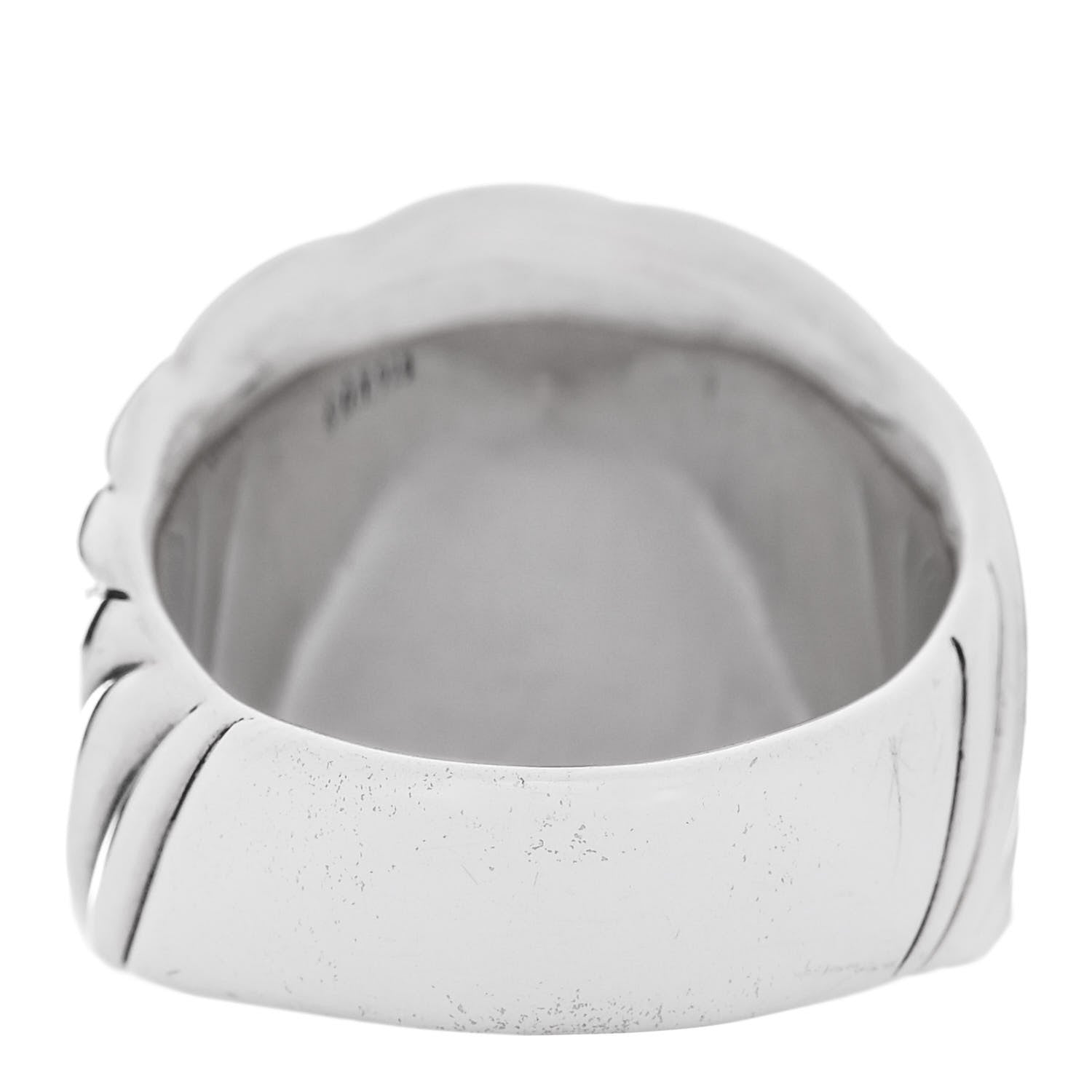 David Yurman Sterling Silver Sculpted Cable Ring 57 8 3 of 4