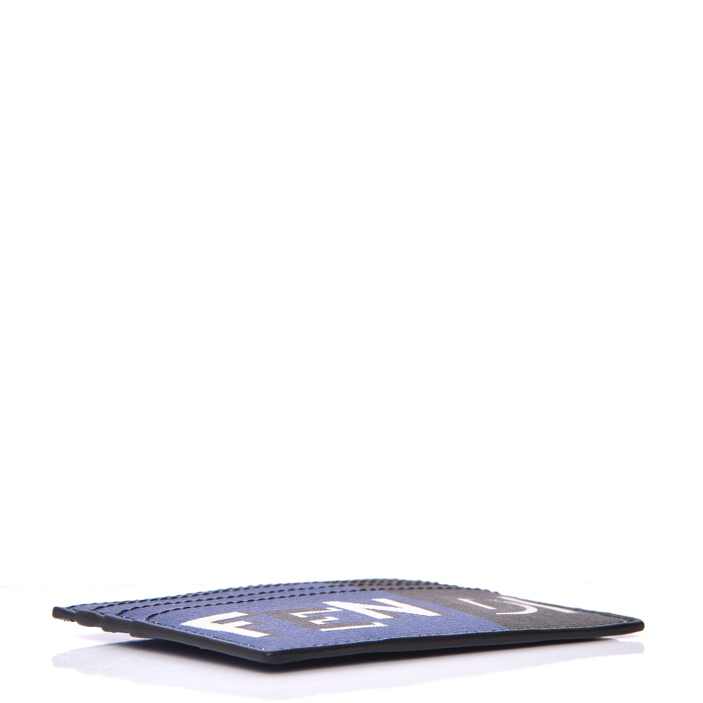 Vitello Elite Century Shadow Logo Card Holder Blue Neon