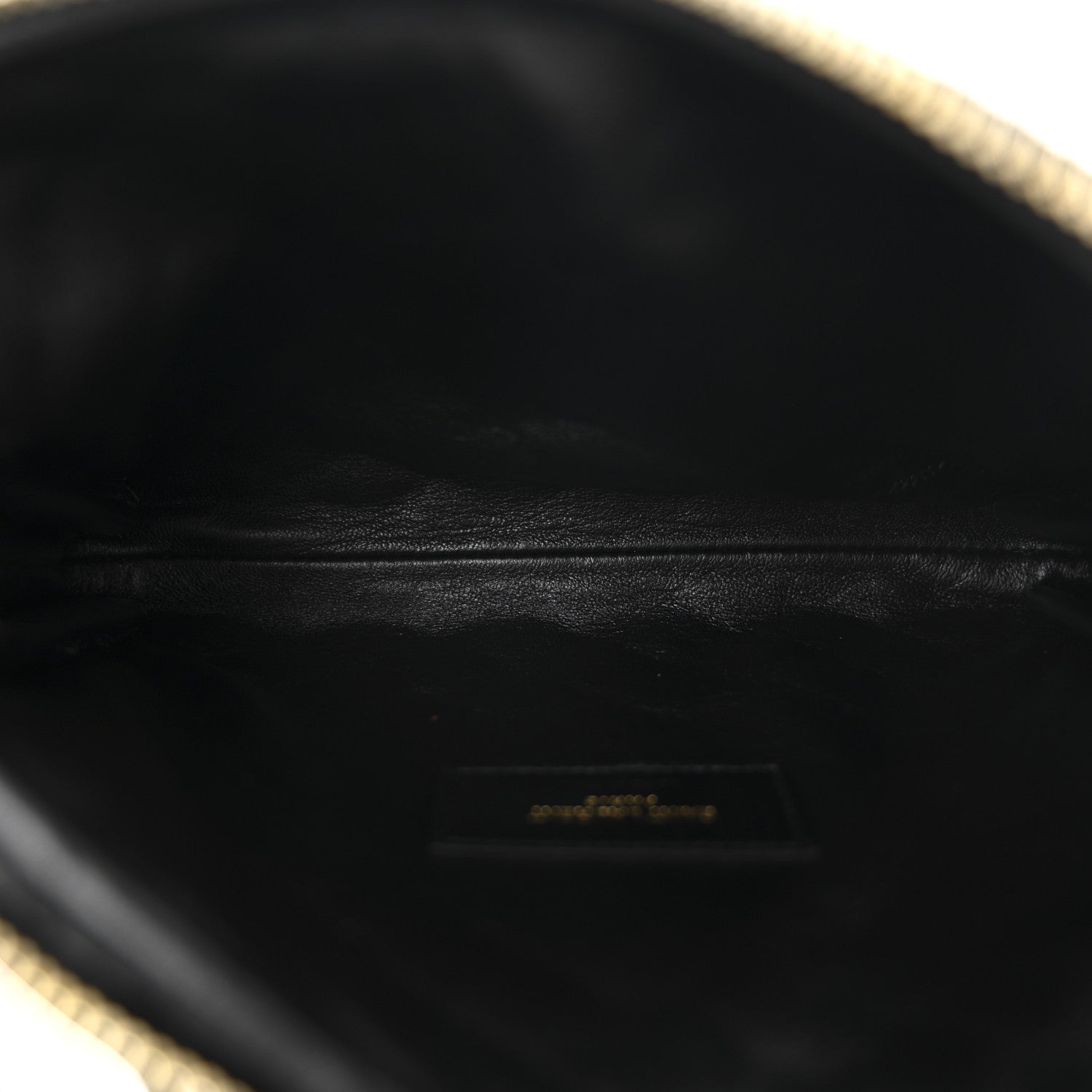 Saint Laurent Lambskin Quilted Gaby Zipped Pouch Black 5 of 10