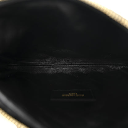 Saint Laurent Lambskin Quilted Gaby Zipped Pouch Black 5 of 10