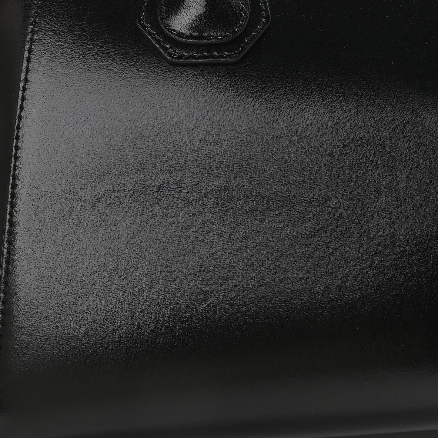 Shiny Lord Calfskin Small Antigona Black