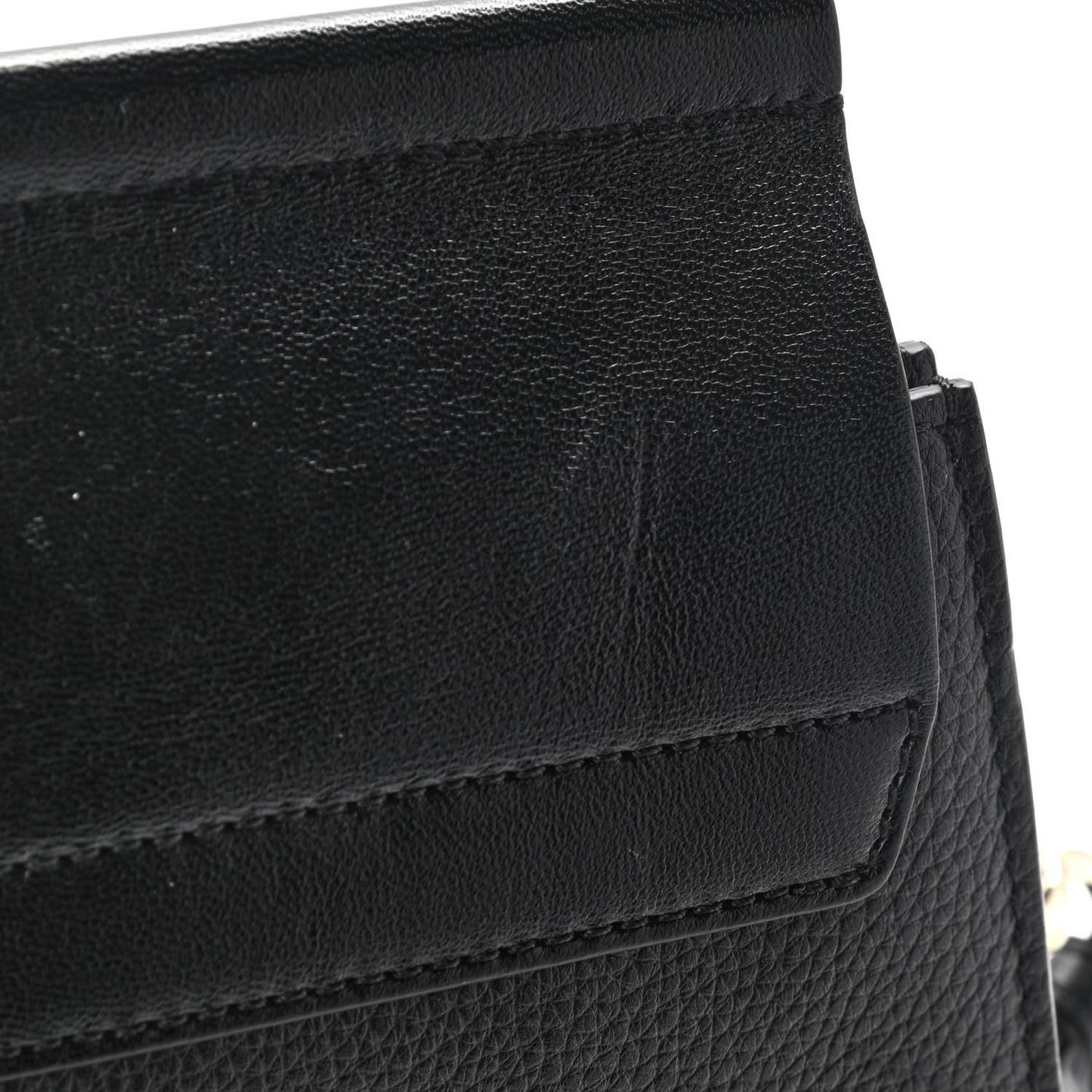 Suede Calfskin Medium Faye Shoulder Bag Black