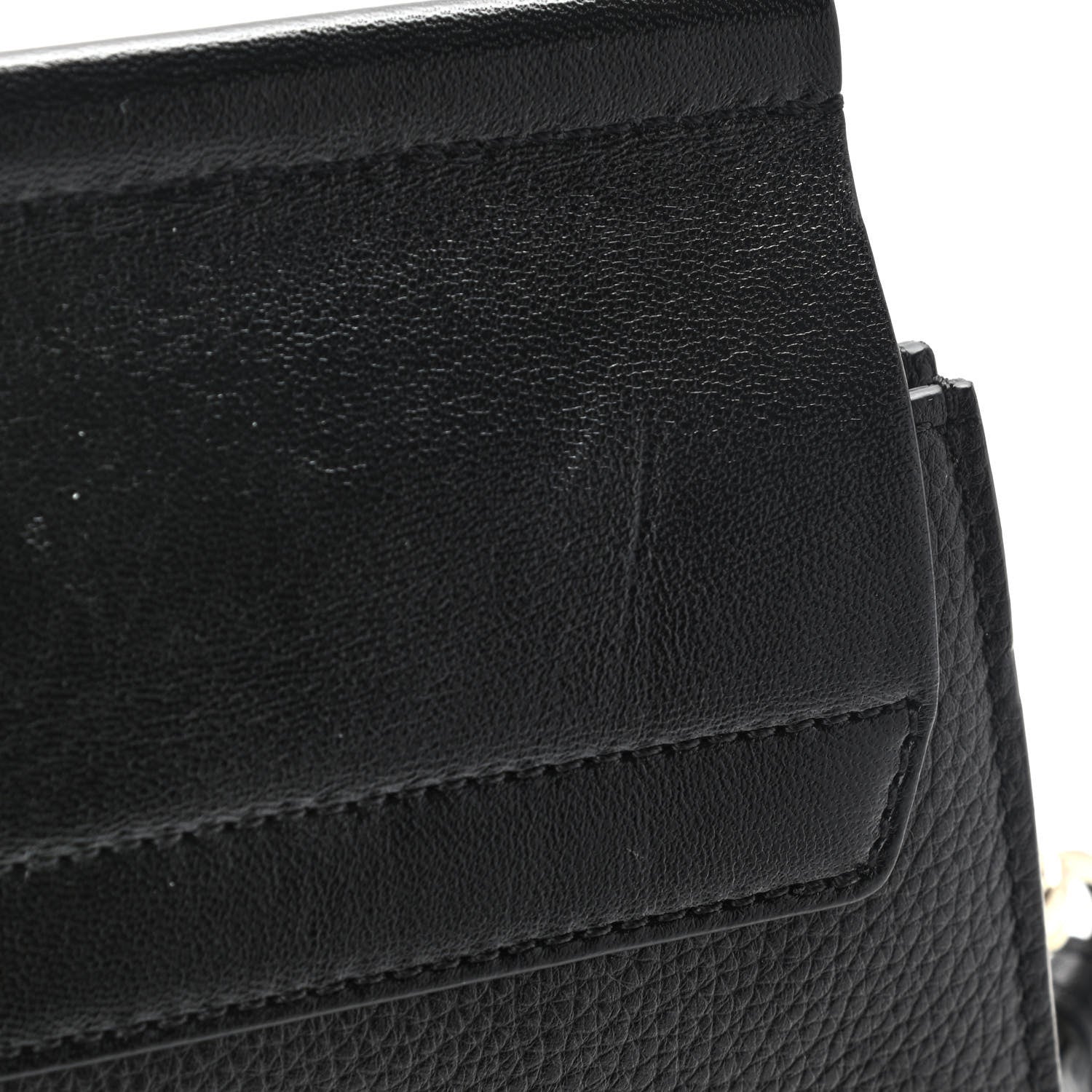 Chloe Suede Calfskin Medium Faye Shoulder Bag Black 11 of 14