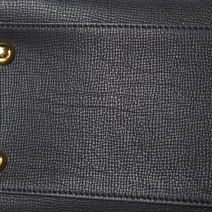 Burberry Derby Calfskin House Check Medium Welburn Tote Black 12 of 13