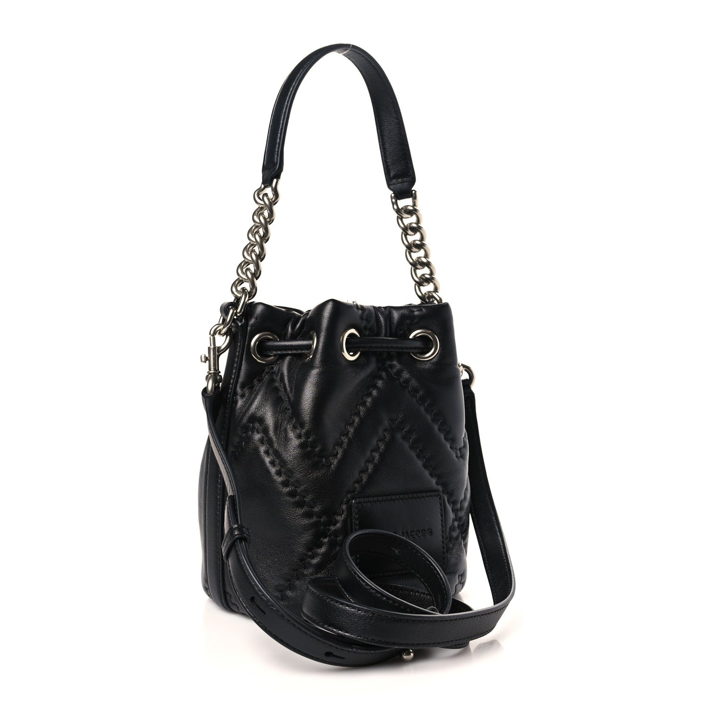 Calfskin Quilted The Bucket Bag Black