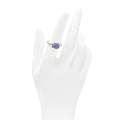 Irene Neuwirth 18K Rose White Gold Diamond Opal Tennis Ring 53 6.5 2 of 5