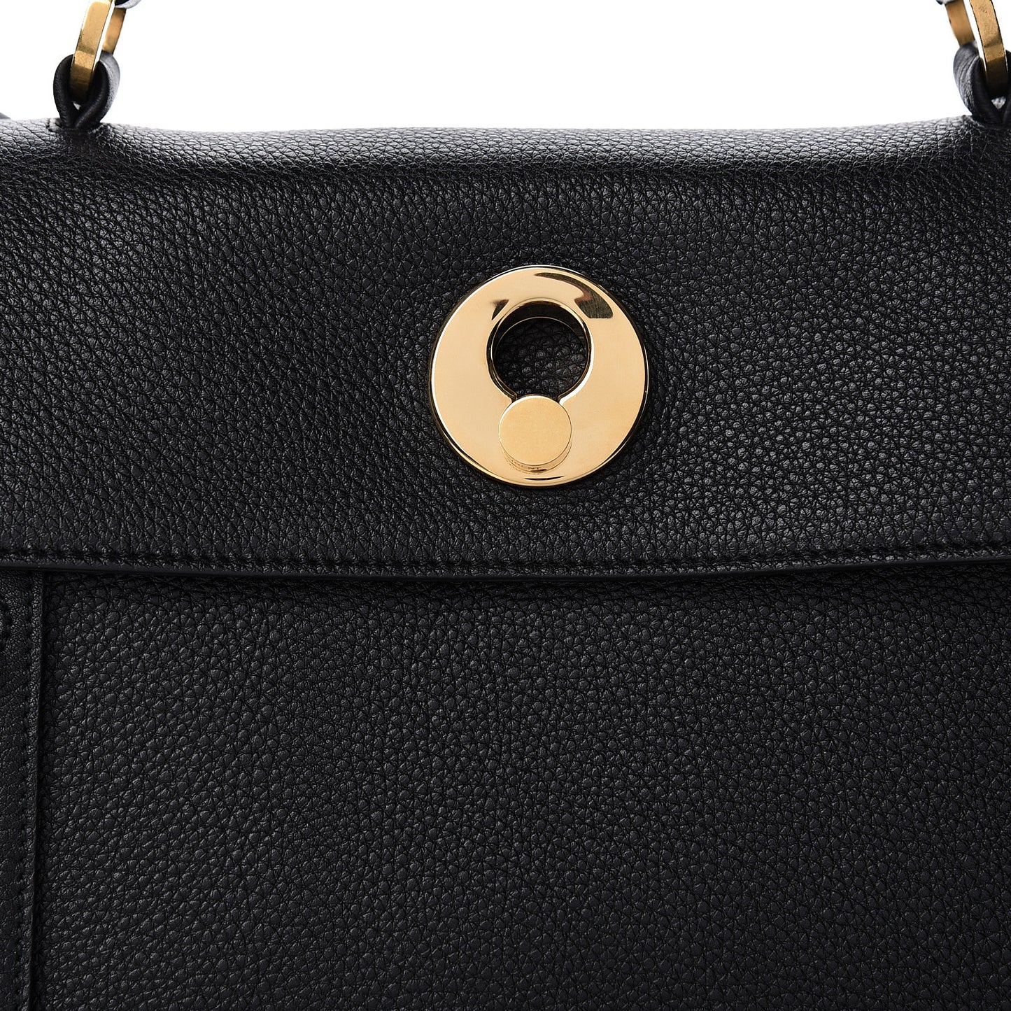 Calfskin Canvas Medium Muse Two Black